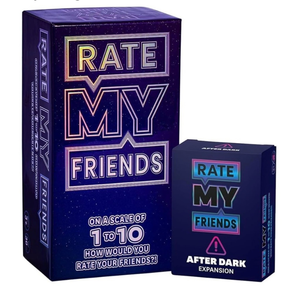 Rate My Friends Party Game + After Dark Expansion Set NWT
